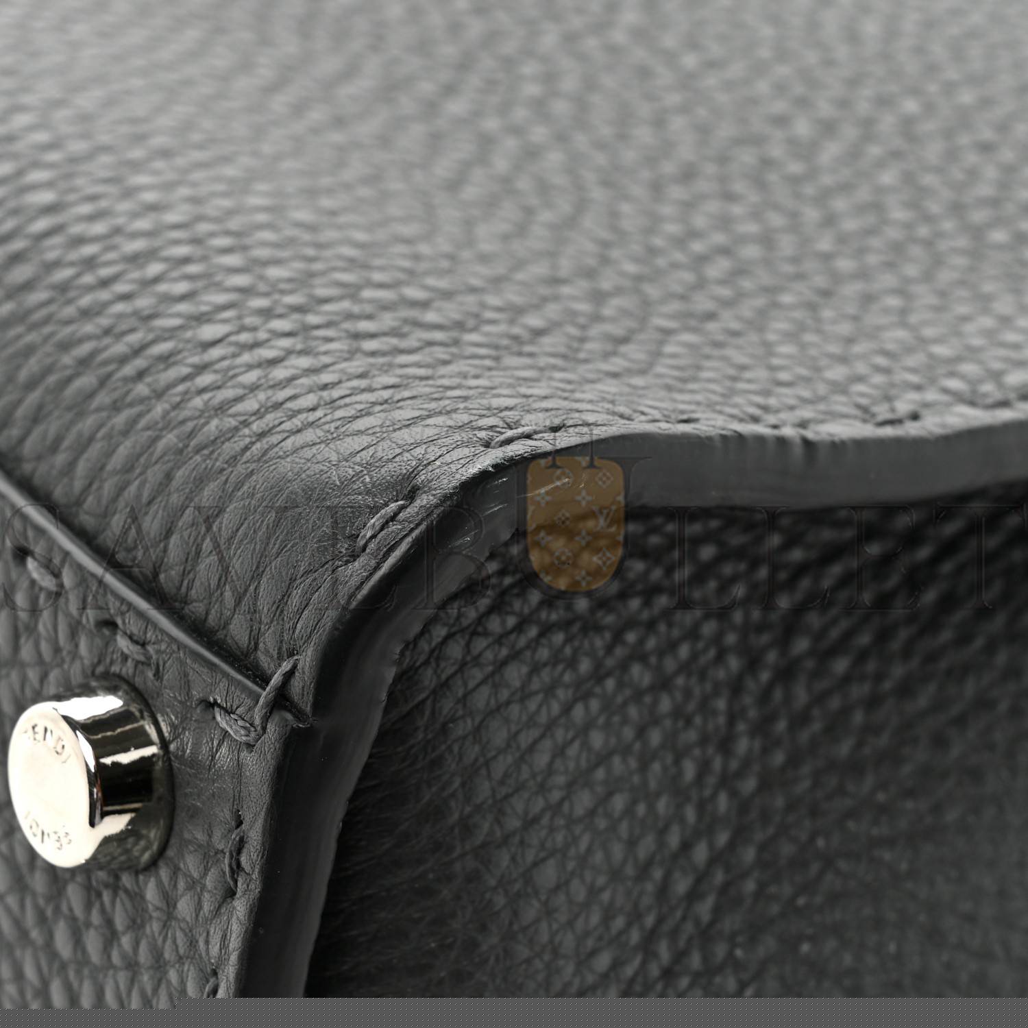 FENDI CUOIO ROMANO SELLERIA BI-COLOR MEDIUM PEEKABOO ICONIC SATCHEL ASFALTO LATTE (34*25*10cm)