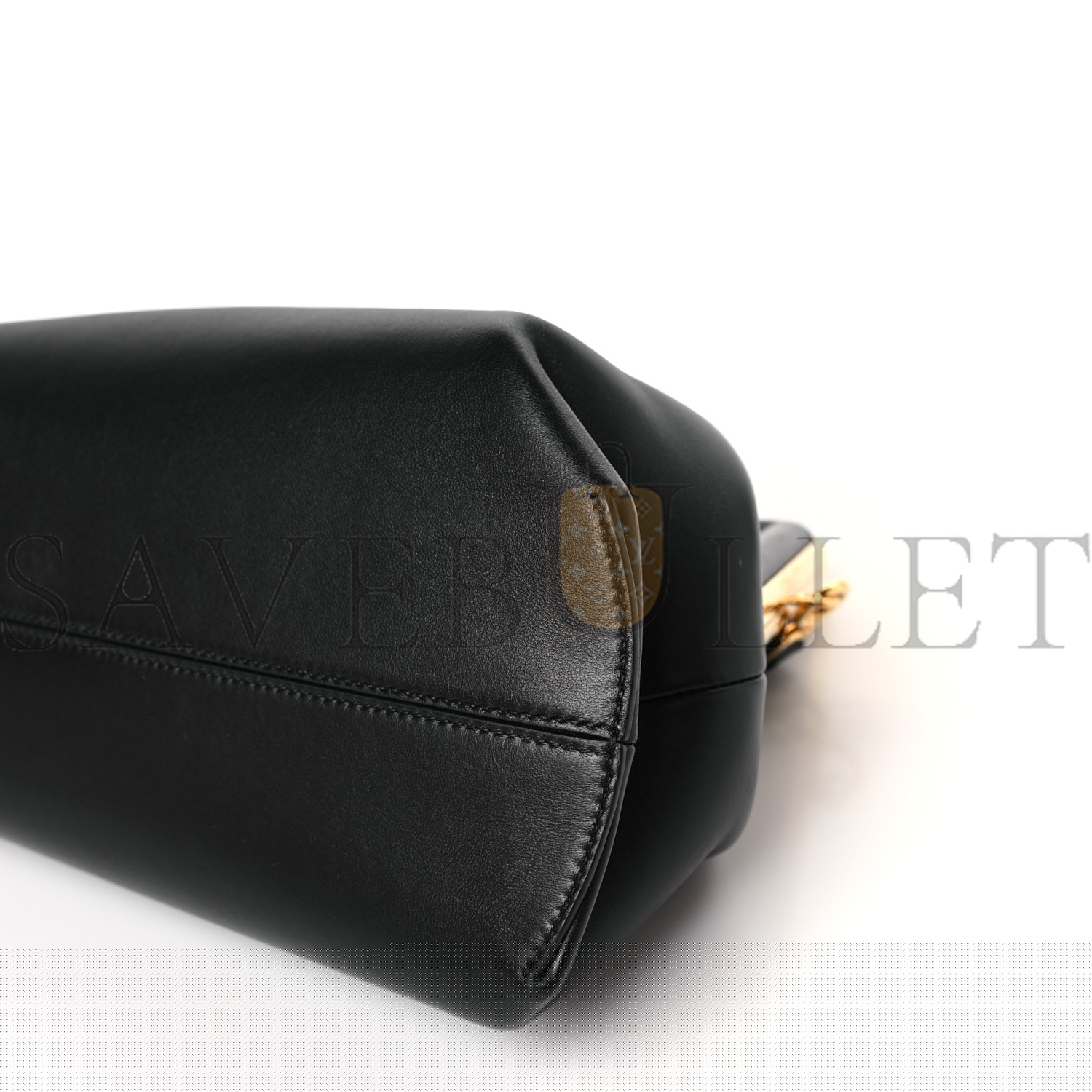 FENDI SHINY NAPPA MEDIUM FENDI FIRST BLACK (32.5*23.5*15cm)
