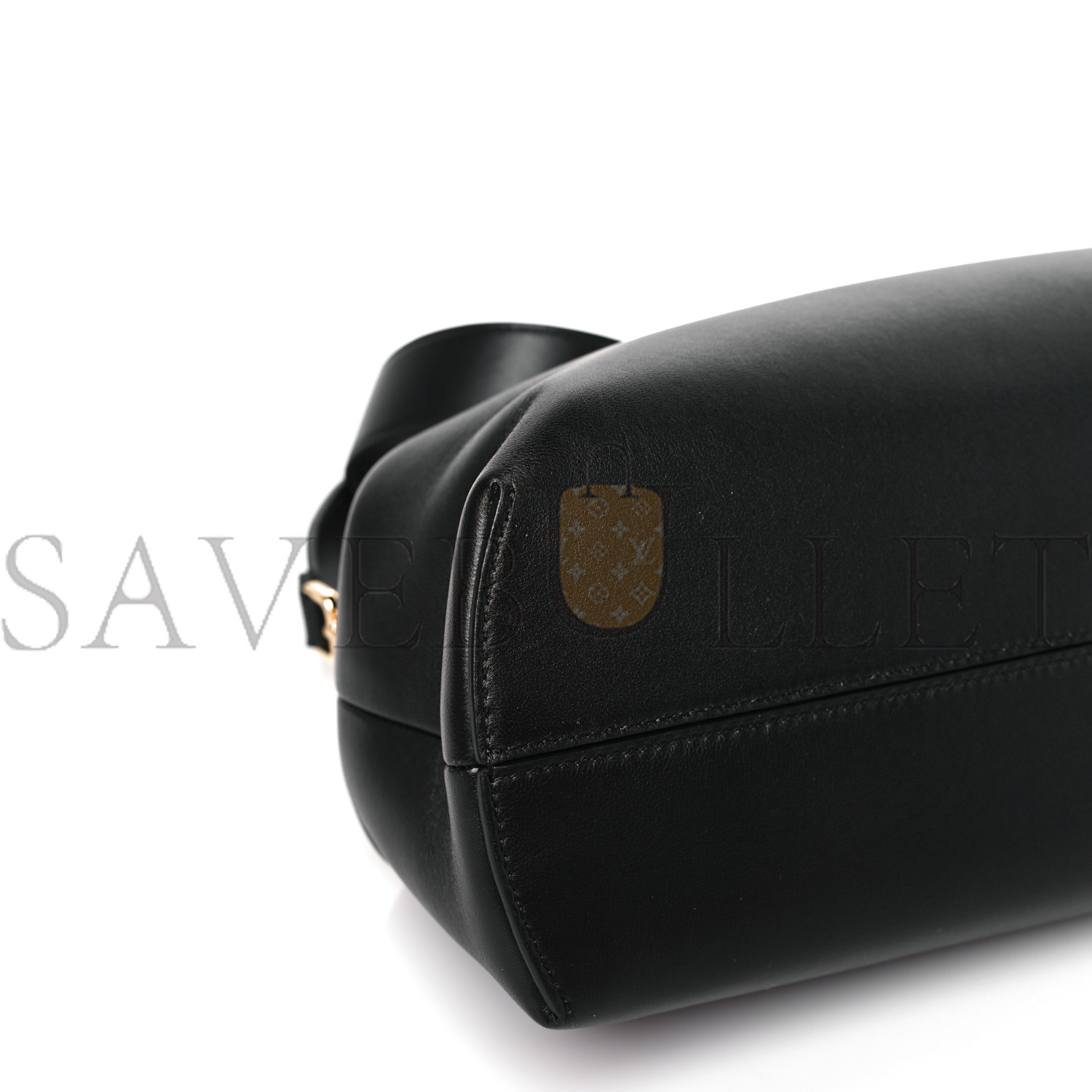 FENDI SHINY NAPPA MEDIUM FENDI FIRST BLACK (32.5*23.5*15cm)