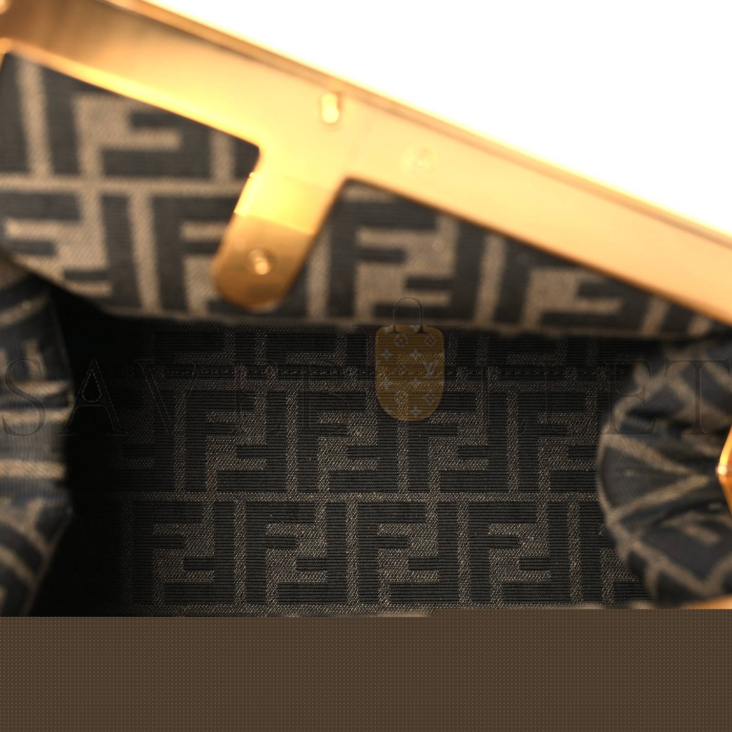 FENDI SHINY NAPPA MEDIUM FENDI FIRST BLACK (32.5*23.5*15cm)