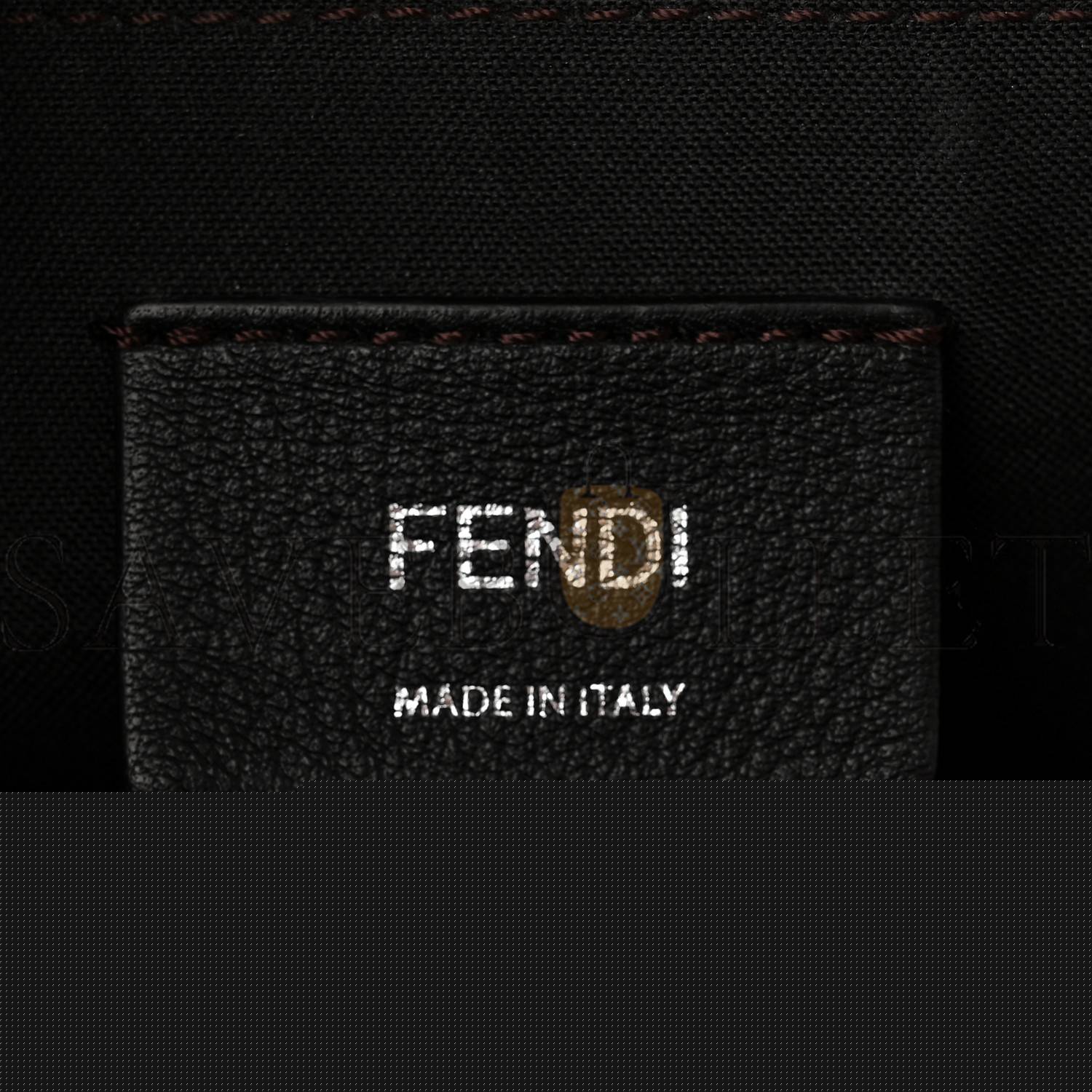 FENDI VITELLO KING LOGO EMBOSSED MEDIUM BY THE WAY BOSTON BAG CUOIO (28*19*13cm)