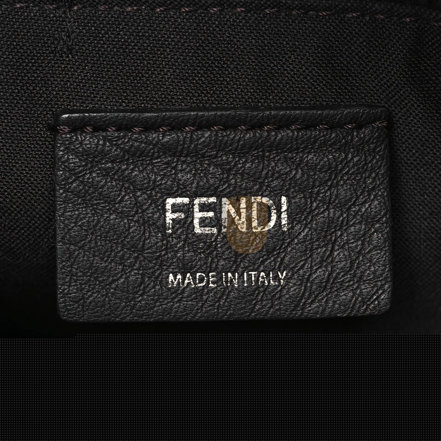 FENDI VITELLO KING LOGO EMBOSSED MEDIUM BY THE WAY BOSTON BAG CUOIO (27*18*12cm)