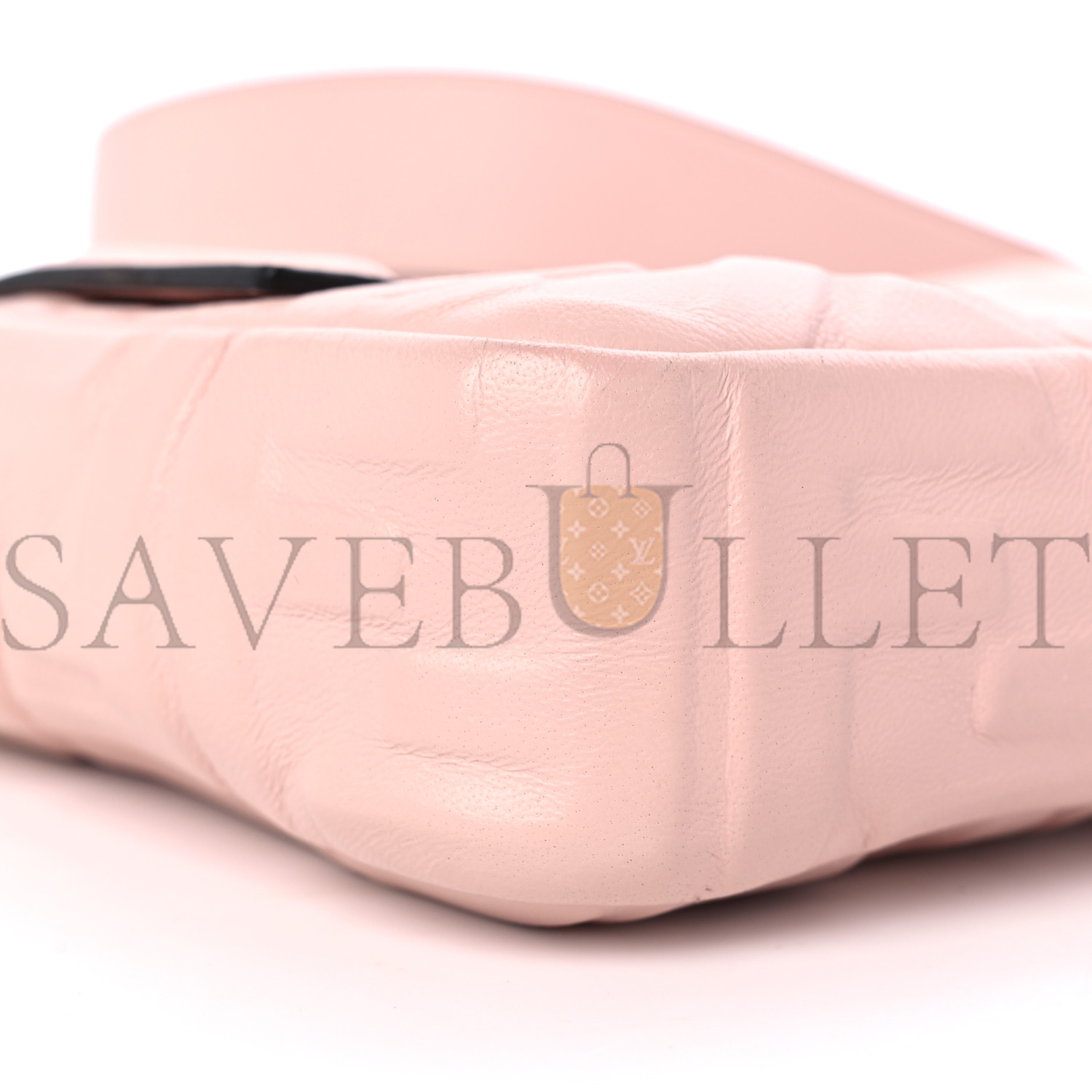 FENDI NAPPA FF 1974 EMBOSSED BAGUETTE ROSA QUARZO (27*15*6cm)