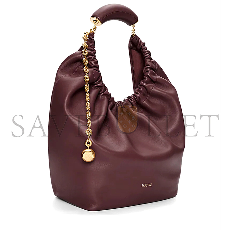 LOEWE MEDIUM SOFT NAPPA SHEEP LEATHER SQUEEZE BAG A914Q37X01 (34*33*13.5cm)