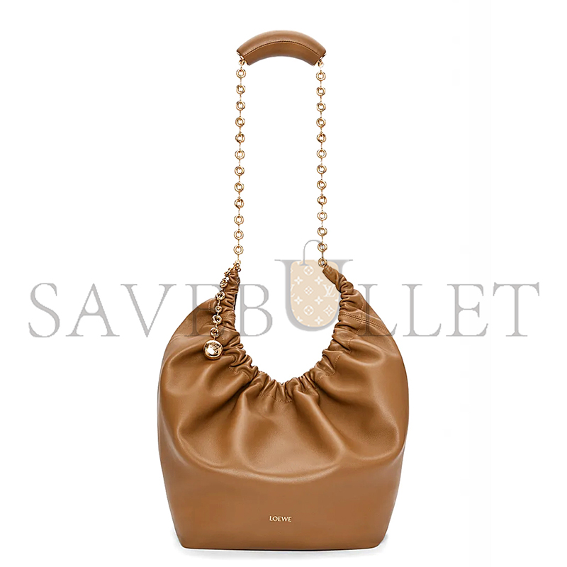 LOEWE MEDIUM SOFT NAPPA SHEEP LEATHER SQUEEZE BAG A914Q37X01-01(34*33*13.5cm)