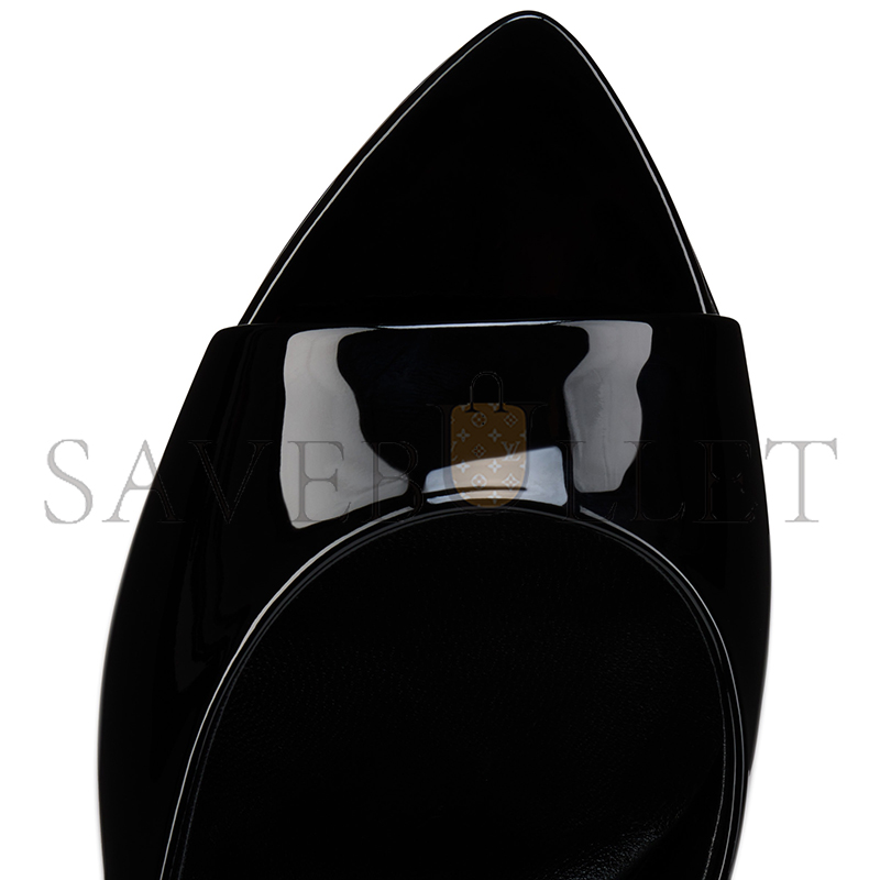 CHRISTIAN LOUBOUTIN MISS Z MULE 80 MM MULES PATENT CALF LEATHER BLACK WOMEN 1250997B439