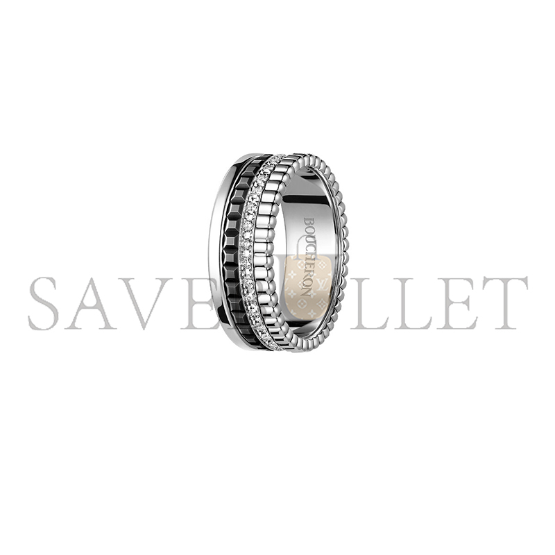 BOUCHERON QUATRE BLACK EDITION SMALL RING JRG01791