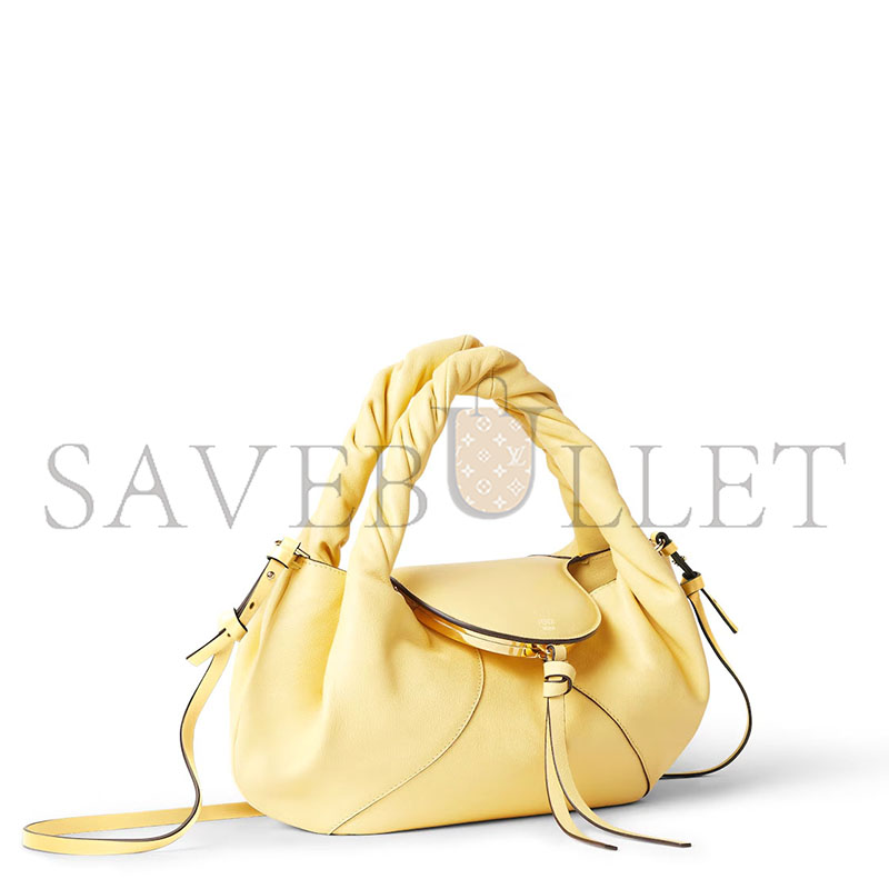 FENDI SPY SMALL YELLOW LEATHER BAG 8BR838AYCTF1NPV (32*18*12cm)