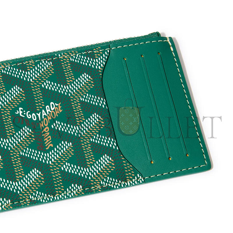 GOYARD BOURBON ZIPPED CARD HOLDER BOURBOPMLTY09CL09P (12.5*8.4*1cm)
