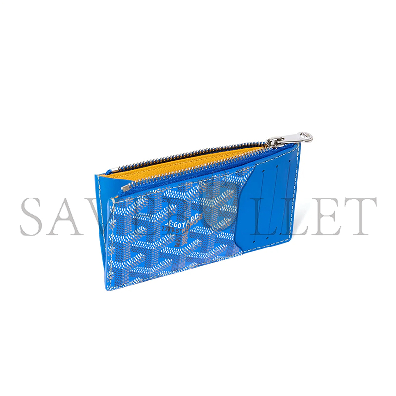 GOYARD BOURBON ZIPPED CARD HOLDER BOURBOPMLTY10CL10P (12.5*8.4*1cm)