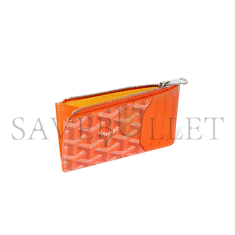 GOYARD BOURBON ZIPPED CARD HOLDER BOURBOPMLTY07CL07P (12.5*8.4*1cm)