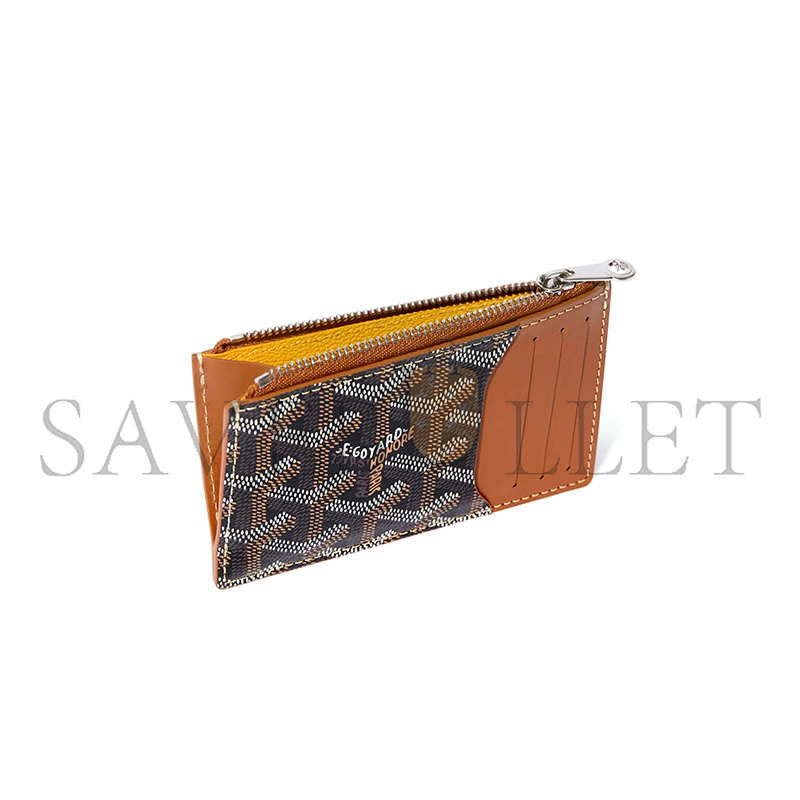 GOYARD BOURBON ZIPPED CARD HOLDER BOURBOPMLTY01CL03P (12.5*8.4*1cm)