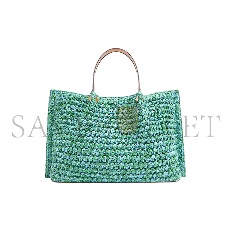 VALENTINO GARAVANI MEDIUM RAFFIA VLOGO SIGNATURE TOTE W2B0R44IEHQS3 (35*25*17cm)