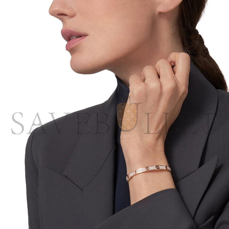 CARTIER LOVE BRACELET, MEDIUM MODEL, PAVED N6736017