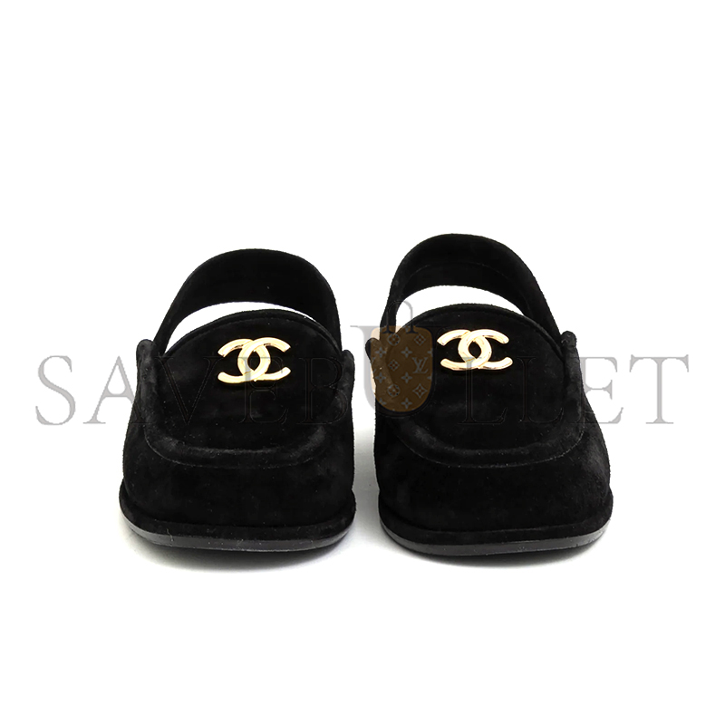 CHANEL SUEDE PLUSH MULES G46601