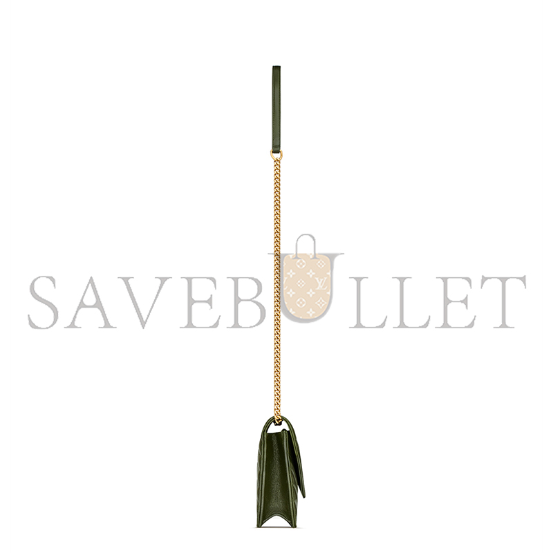 YSL CASSANDRE ENVELOPE CHAIN WALLET IN LAMBSKIN 857605AAA443189 (19*12.5*3.5cm)