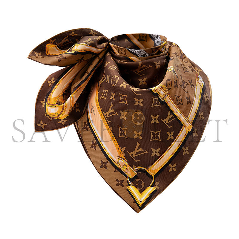LOUIS VUITTON SCARF MONOGRAM CONFIDENTIAL SQUARE 90 M78666 (90*90cm)