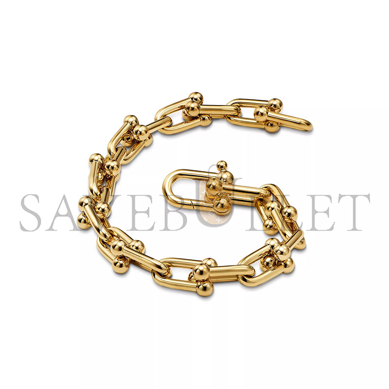 TIFFANY HARDWEAR MEDIUM LINK BRACELET IN YELLOW GOLD 70881675