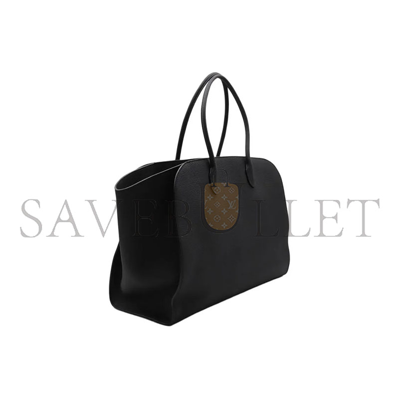 THE ROW MARLO BLACK GRAIN LEATHER TOTE BAG W1773L133TIYS (43*30*23cm)