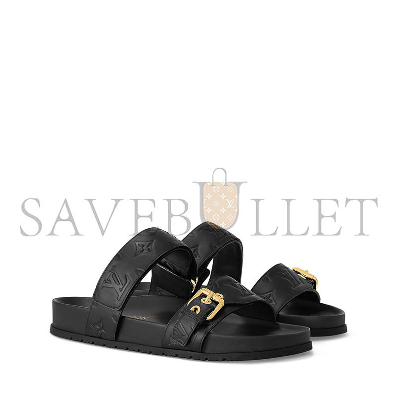 LOUIS VUITTON BOM DIA COMFORT FLAT SOLE FLIP FLOPS 1ABVNA