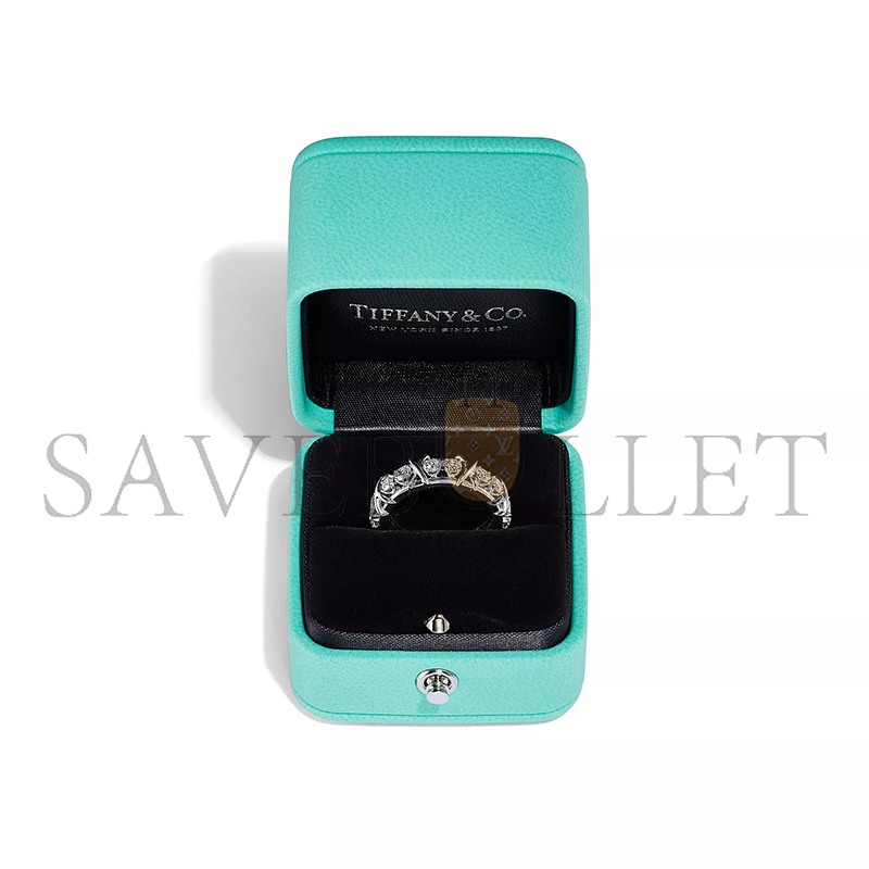 TIFFANY SIXTEEN STONE BY TIFFANY RING IN PLATINUM WITH DIAMONDS 19186555