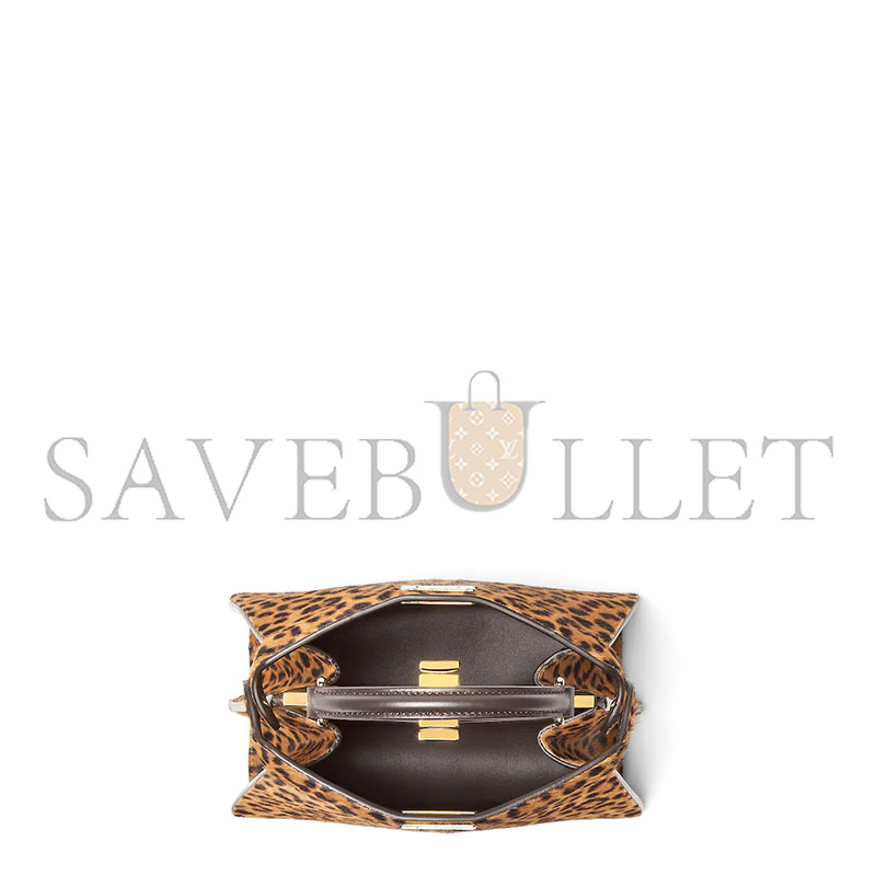 FENDI PEEKABOO ISEEU PETITE PRINTED CAVALLINO CALFSKIN BAG 8BN335AYD4F0A6E (20*15.5*11cm)