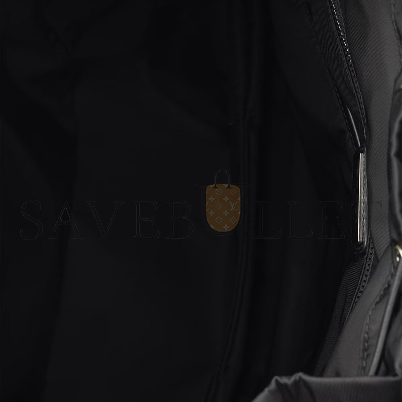 PRADA EXPLORE RE-NYLON GLOSSY LEATHER BACKPACK 2VZ118 (39*37*20cm)
