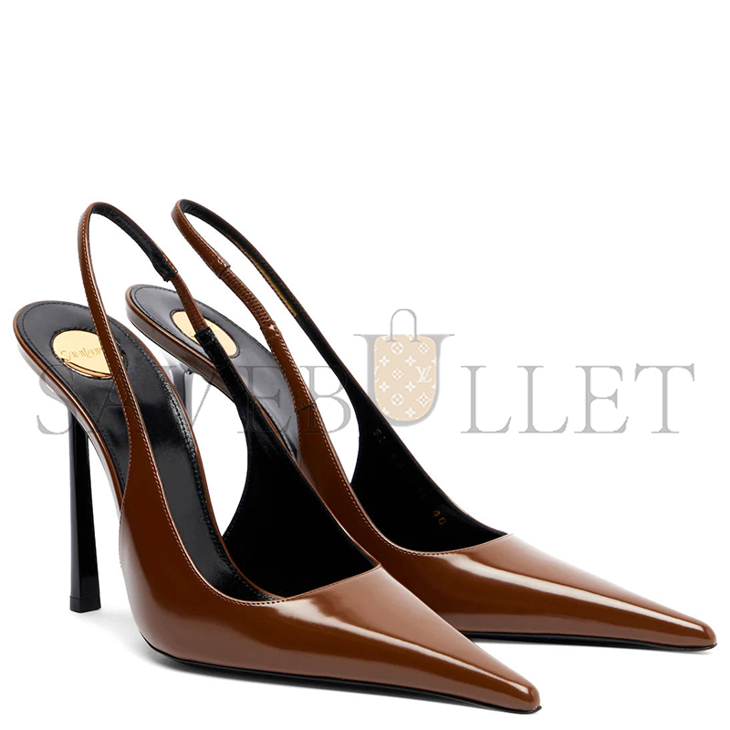 YSL VENDOME 110 LEATHER SLINGBACK PUMPS 850072