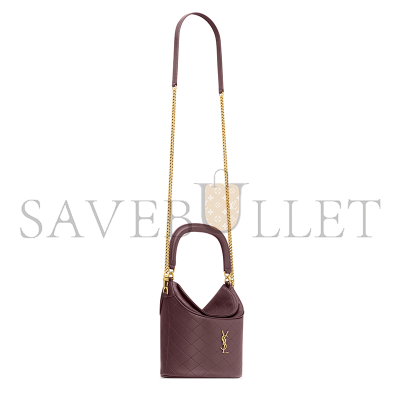 YSL GABY BUCKET BAG IN LAMBSKIN 7639611EL076195 (19*17*15cm)
