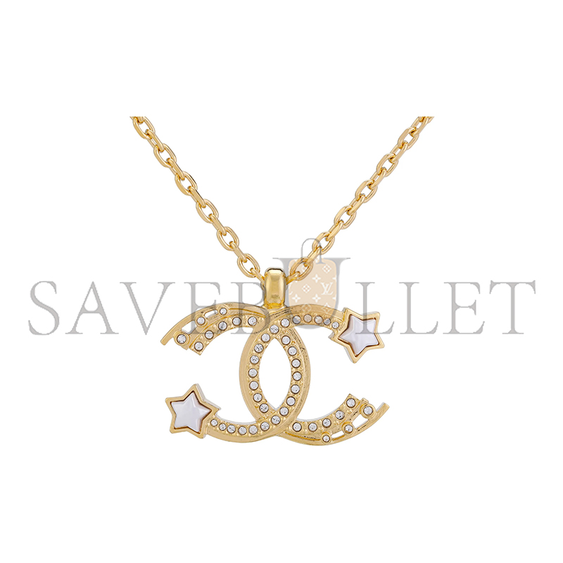 CHANEL DOUBLE C STAR NECKLACE ABC473