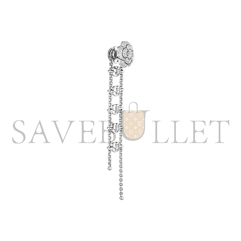 CHANEL BOUTON DE CAMÉLIA SUPPLE TRANSFORMABLE EARRINGS J12837