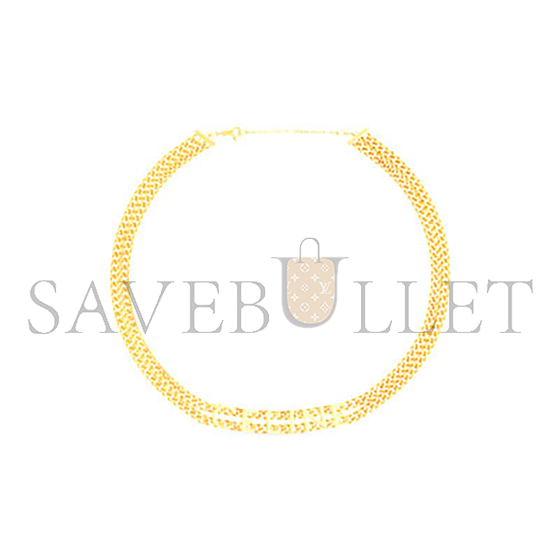 CELINE GOURMETTE GOLD-PLATED BRASS BRACELET 460MK6BRA.35OR