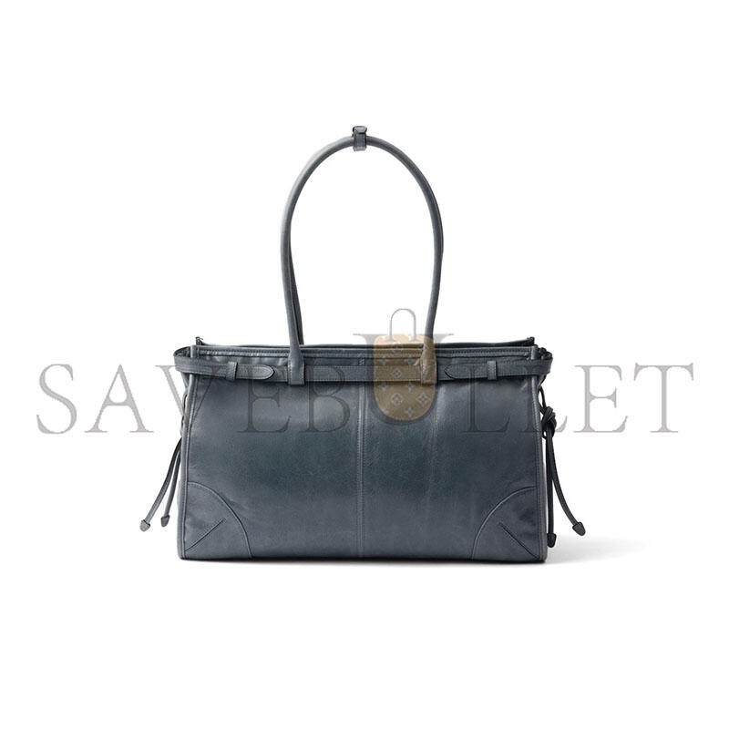 PRADA BONNIE LARGE LEATHER HANDBAG 1BA433 (38*24*12cm)