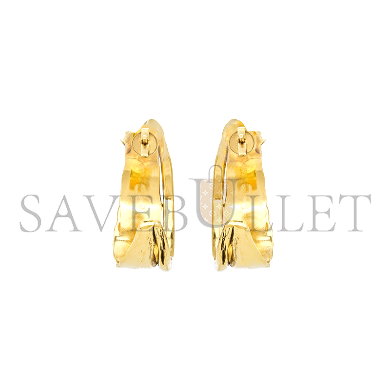 YSL SMALL CASSANDRE EARRINGS IN METAL 853086Y15007005