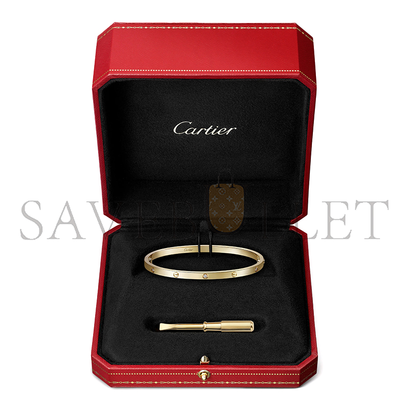 CARTIER LOVE BRACELET, SMALL MODEL, 6 DIAMONDS B6079417
