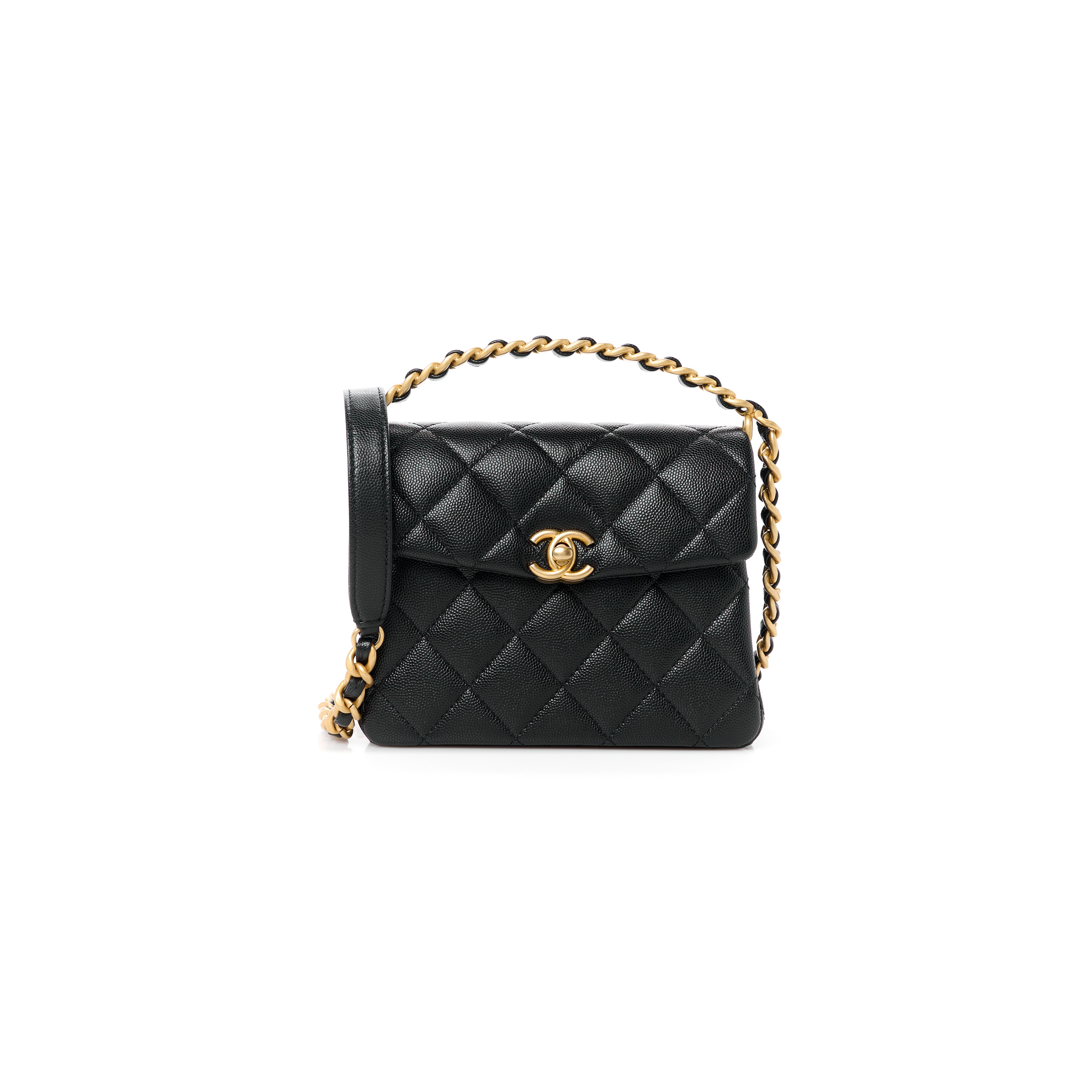 CHANEL CAVIAR QUILTED 31 RUE CAMBON MINI TOP HANDLE FLAP (19*15*7cm)
