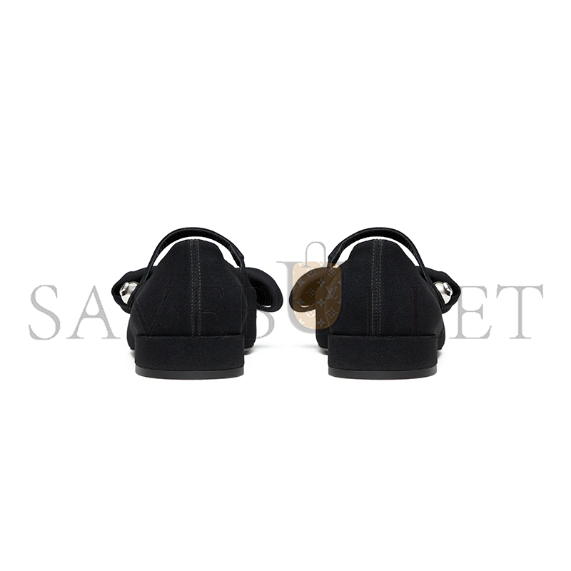 VALENTINO GARAVANI BOWJANE MARY-JANE BALLERINA IN CREPE FABRIC 20MM 5W0S0KI3JIV_0NO