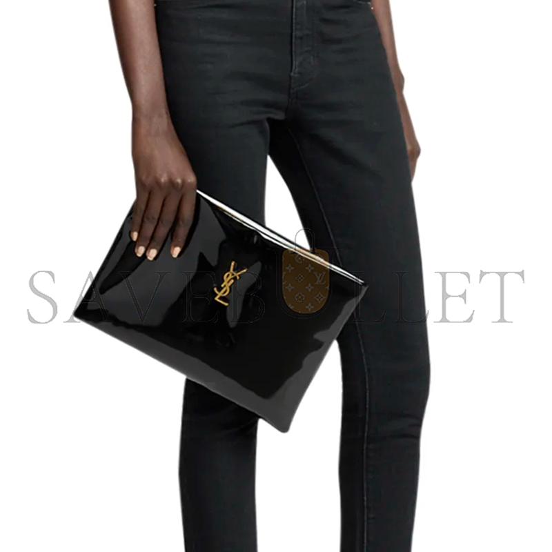 YSL LARGE ZIP POUCH CLUTCH BAG 401251875056 (30*22*3cm)