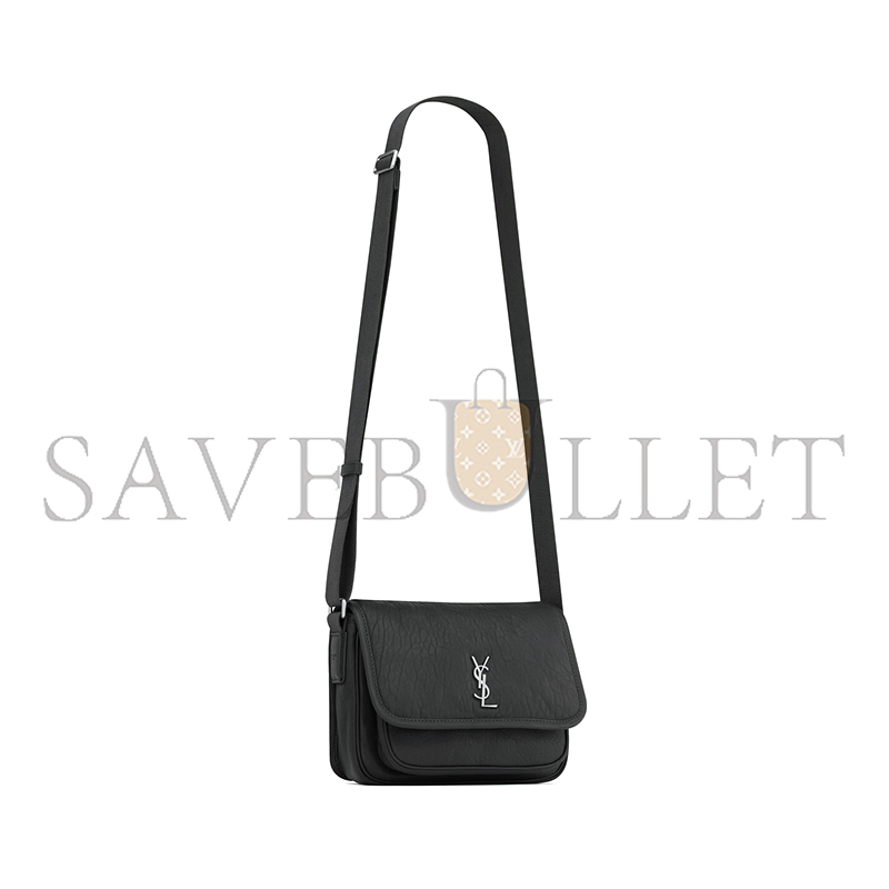 YSL NIKI SMALL MESSENGER IN GRAINED LAMBSKIN 776611AAC3O1000 (21*15*6cm)