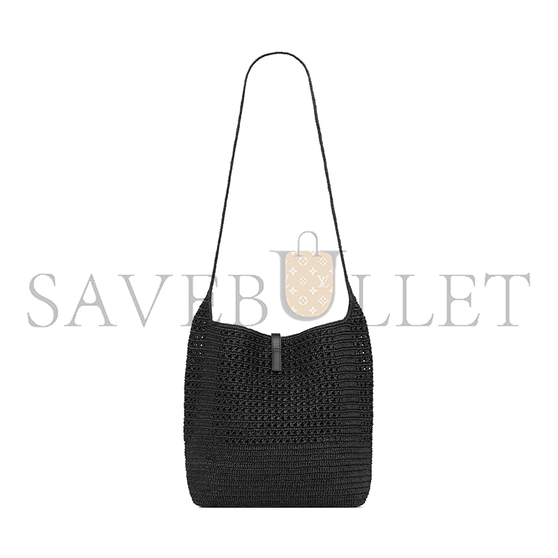 YSL LE 5 À 7 MEDIUM CROCHETED RAFFIA TOTE 778827GAAEN1000 (39*32*15cm)
