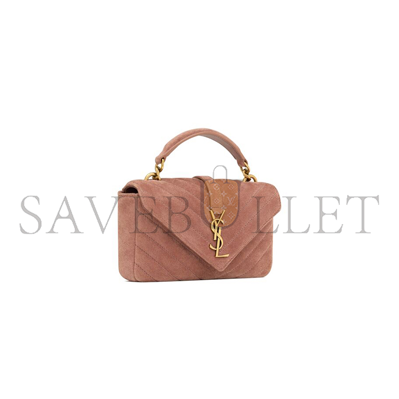 YSL COLLEGE MINI IN SUEDE 7794301U8275922 (20*13*3cm)
