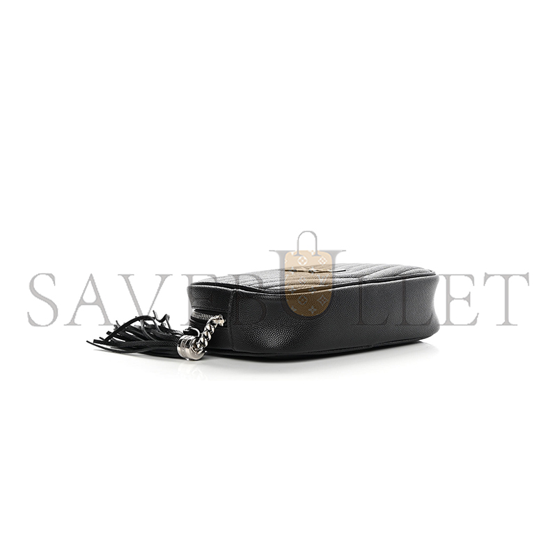 YSL MINI LOU BAG IN MATELASSÉ GRAIN DE POUDRE EMBOSSED LEATHER 6125791GF021000 (19*10.5*5cm)