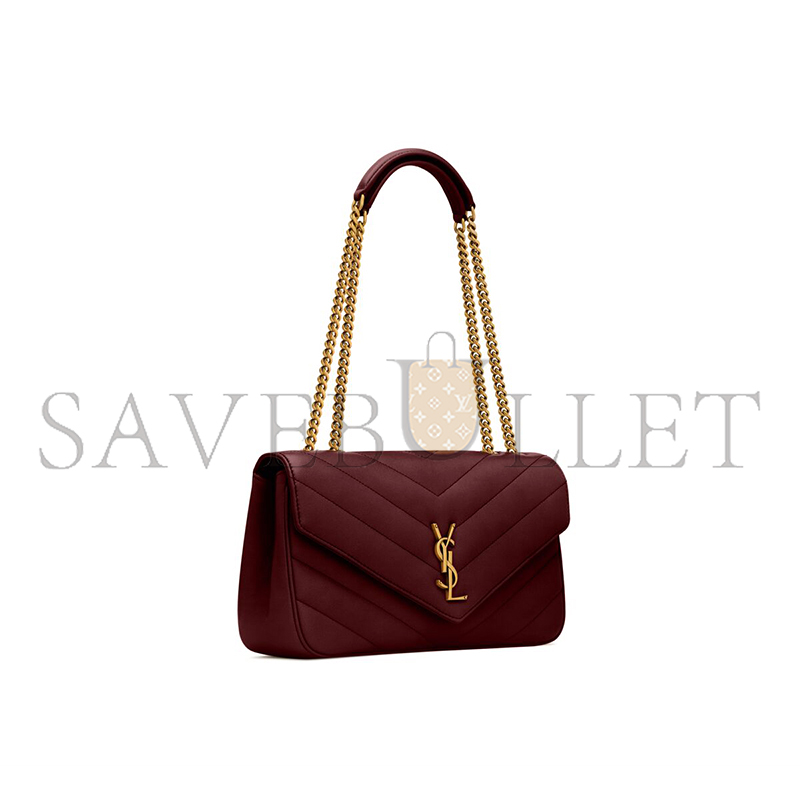 YSL LOULOU MEDIUM IN MATELASSÉ LAMBSKIN 801439AAEAX6197 (29*17*8cm)