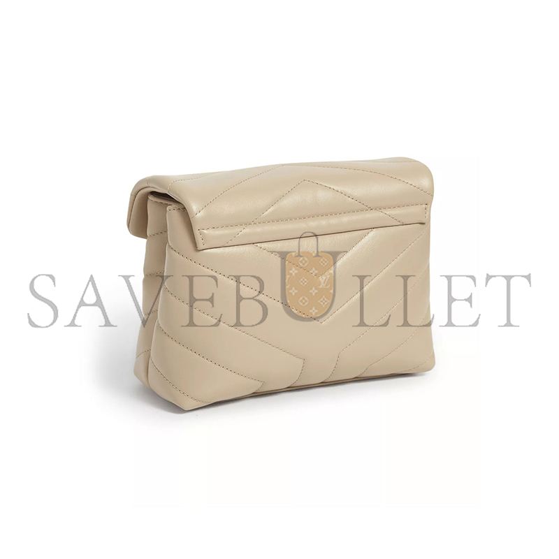 YSL TOY LOULOU SHOULDER BAG IN QUILTED LEATHER DAE204123186 (20*14*7cm)