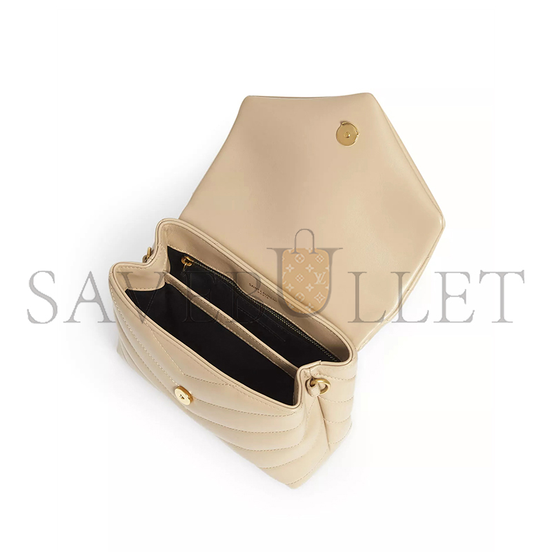 YSL TOY LOULOU SHOULDER BAG IN QUILTED LEATHER DAE204123186 (20*14*7cm)