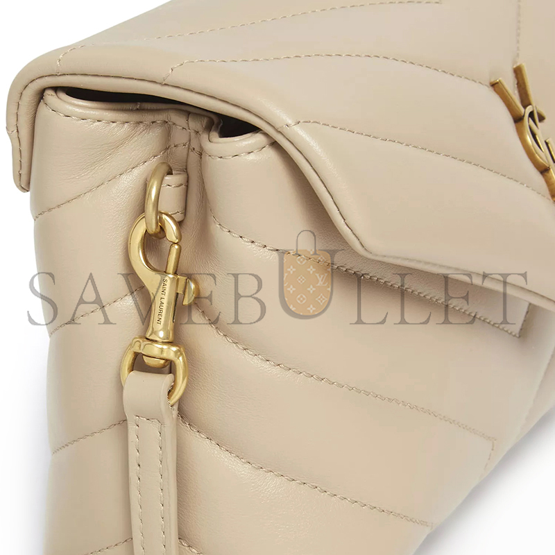 YSL TOY LOULOU SHOULDER BAG IN QUILTED LEATHER DAE204123186 (20*14*7cm)