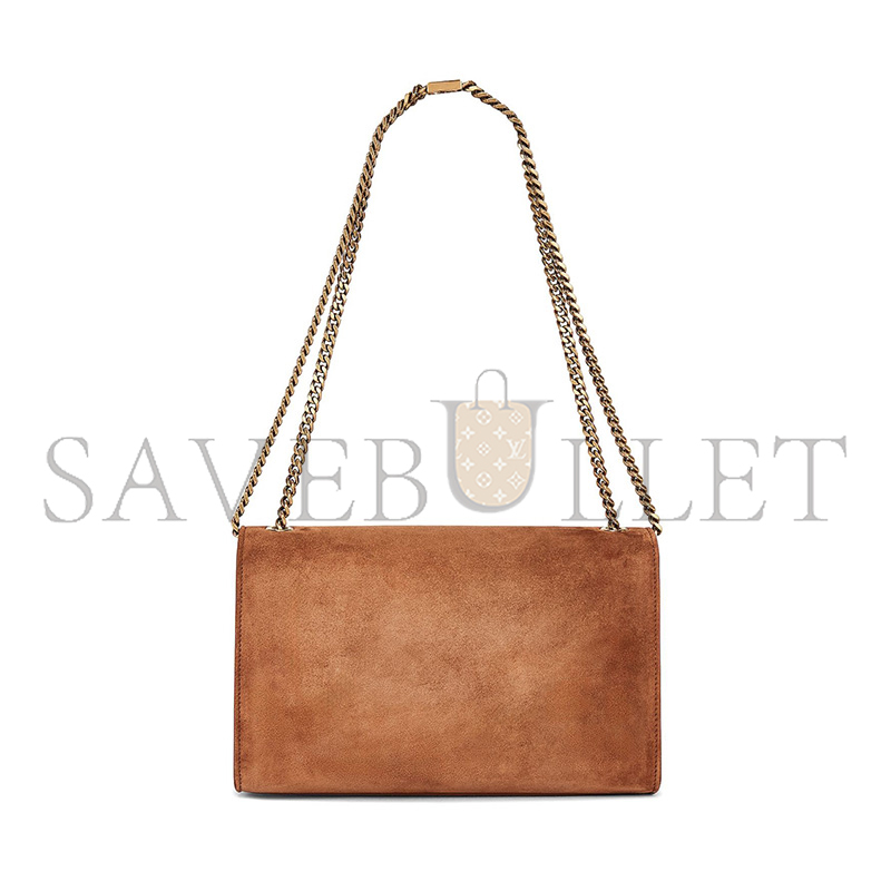 YSL KATE MEDIUM CHAIN BAG IN SUEDE 364021252365 (24*14.5*5.5cm)