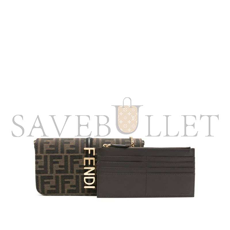 FENDI GRAPHY WALLET ON CHAIN (21*11*4cm)