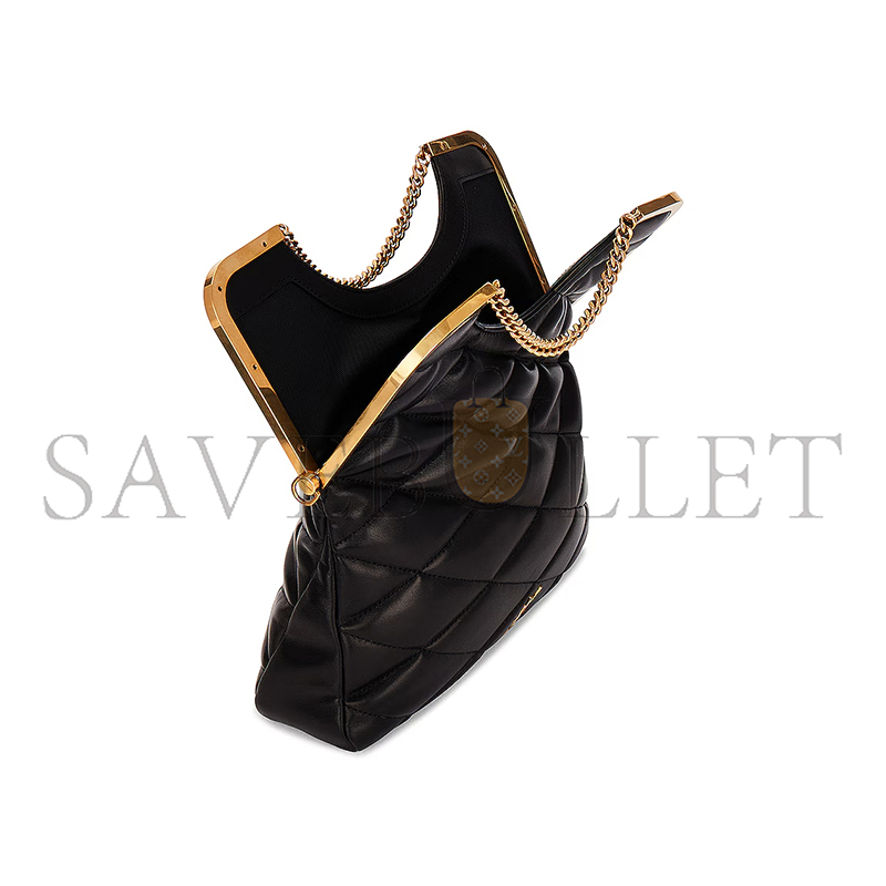 YSL LE 87 CERNIERA QUILTED IN LEATHER 7540011EL071000 (26*26.5*5cm)