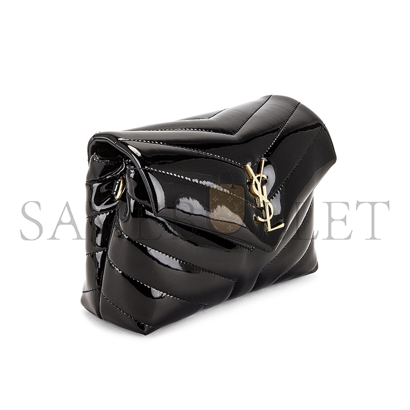 YSL TOY LOULOU SHOULDER BAG IN PATENT LEATHER 6309512IU1J1000 (20*14*7cm)